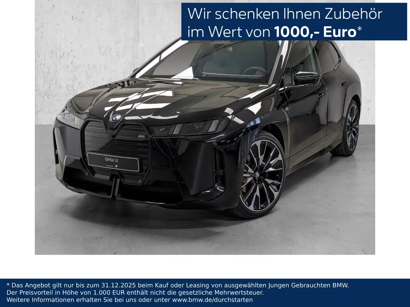 BMW iX M70 M Sport Pro AHK DA Prof PA Prof Sky Lounge Zwart - 1