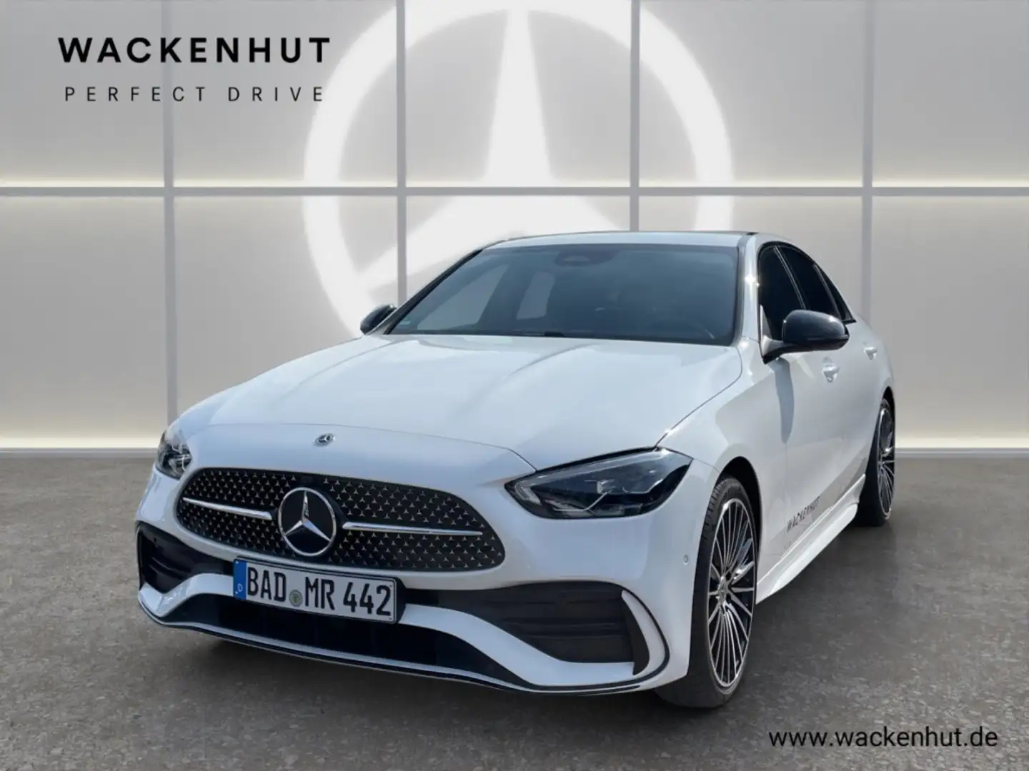 Mercedes-Benz C 220 d EDITION AMG NIGHT DISTR LED TOTW. 360°MEMORY Weiß - 2