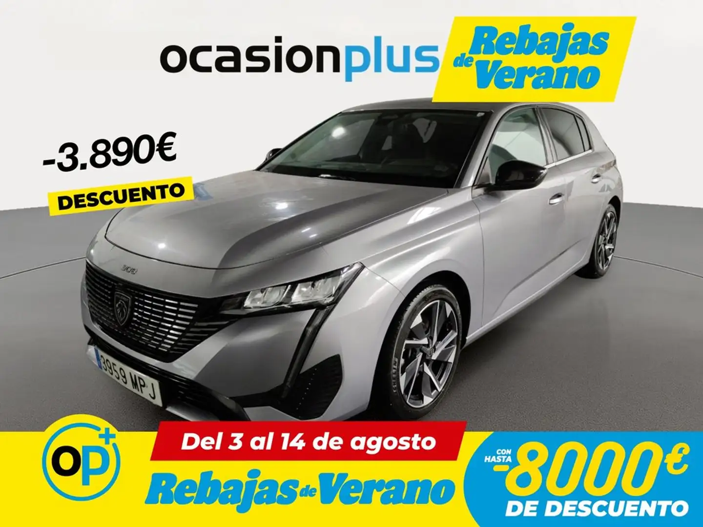 Peugeot 308 1.5 BlueHDi S&S Allure EAT8 130 Gris - 1