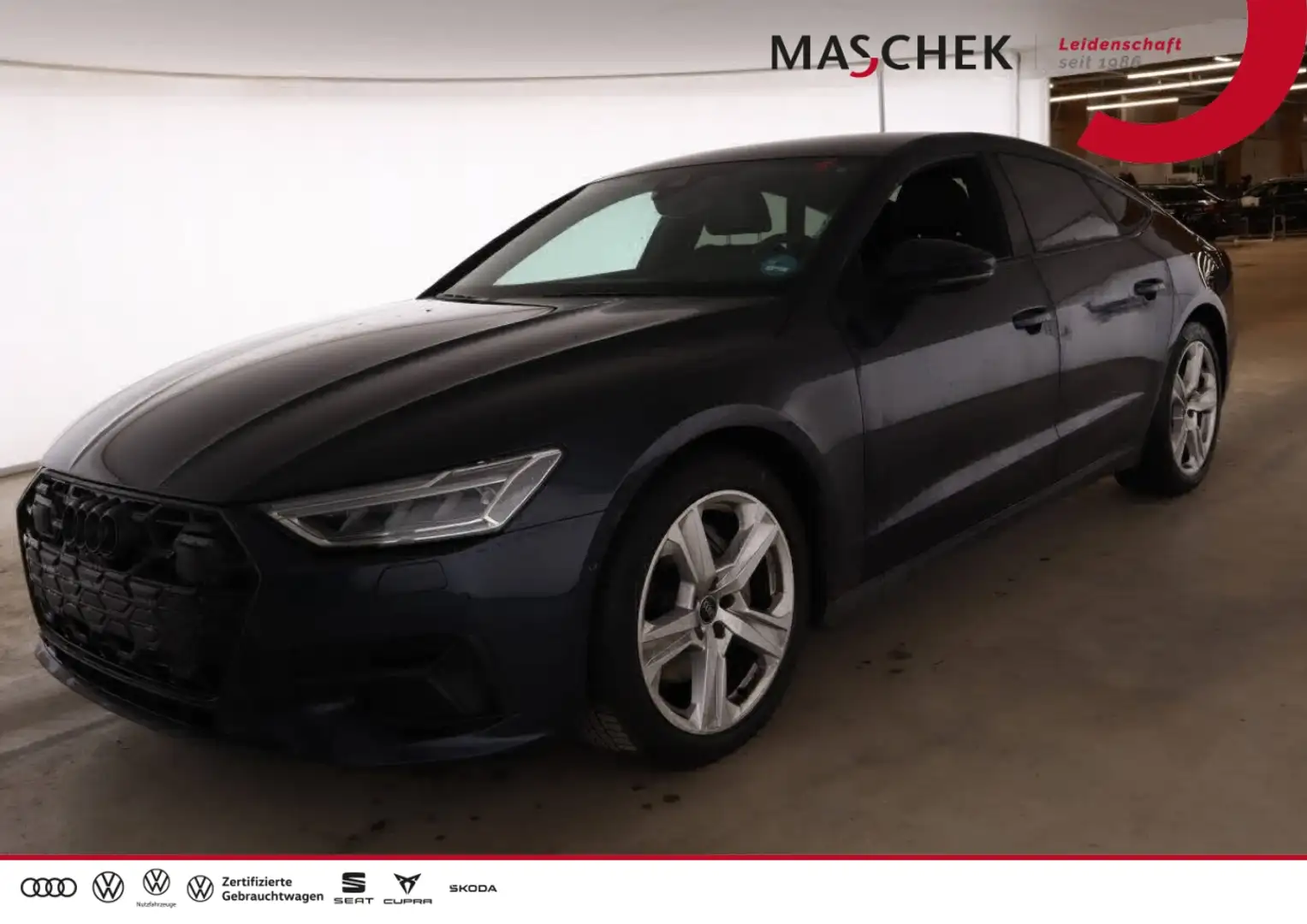 Audi A7 Sportback 50 TDI AHK AHK HUD Memory 360° Black Blau - 1