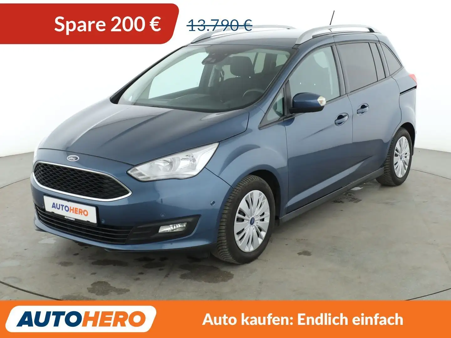 Ford Grand C-Max 1.0 EcoBoost Cool&Connect*7-SITZER*NAVI*PDC* Bleu - 1