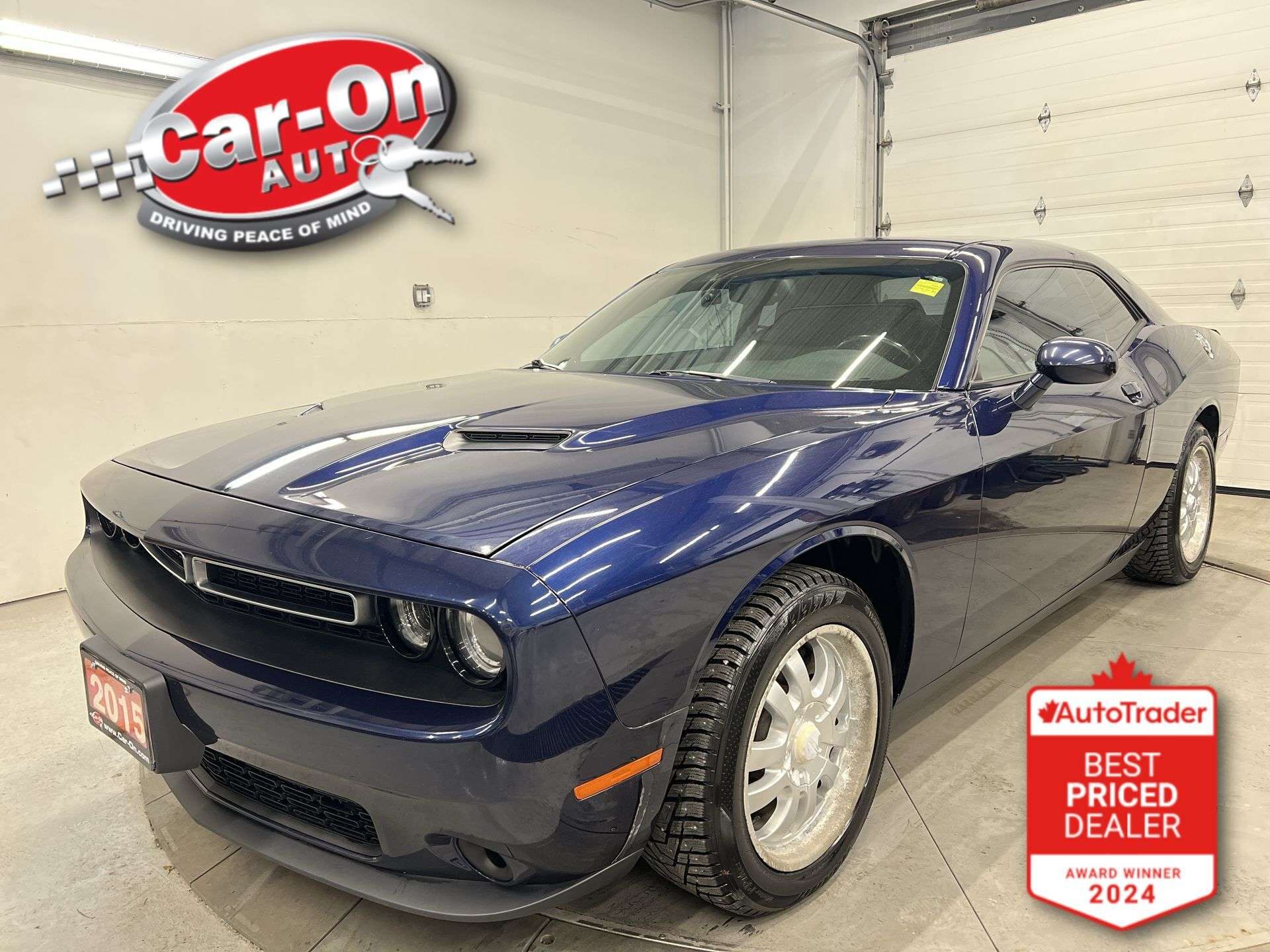 Blue 2015 Dodge Challenger SXT RWD Coupe Rear-Wheel Drive Automatic