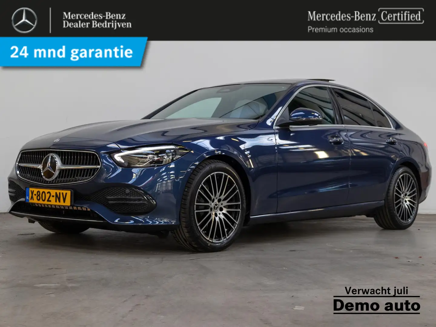 Mercedes-Benz C 180 Luxury Line Panorama dak Blauw - 1