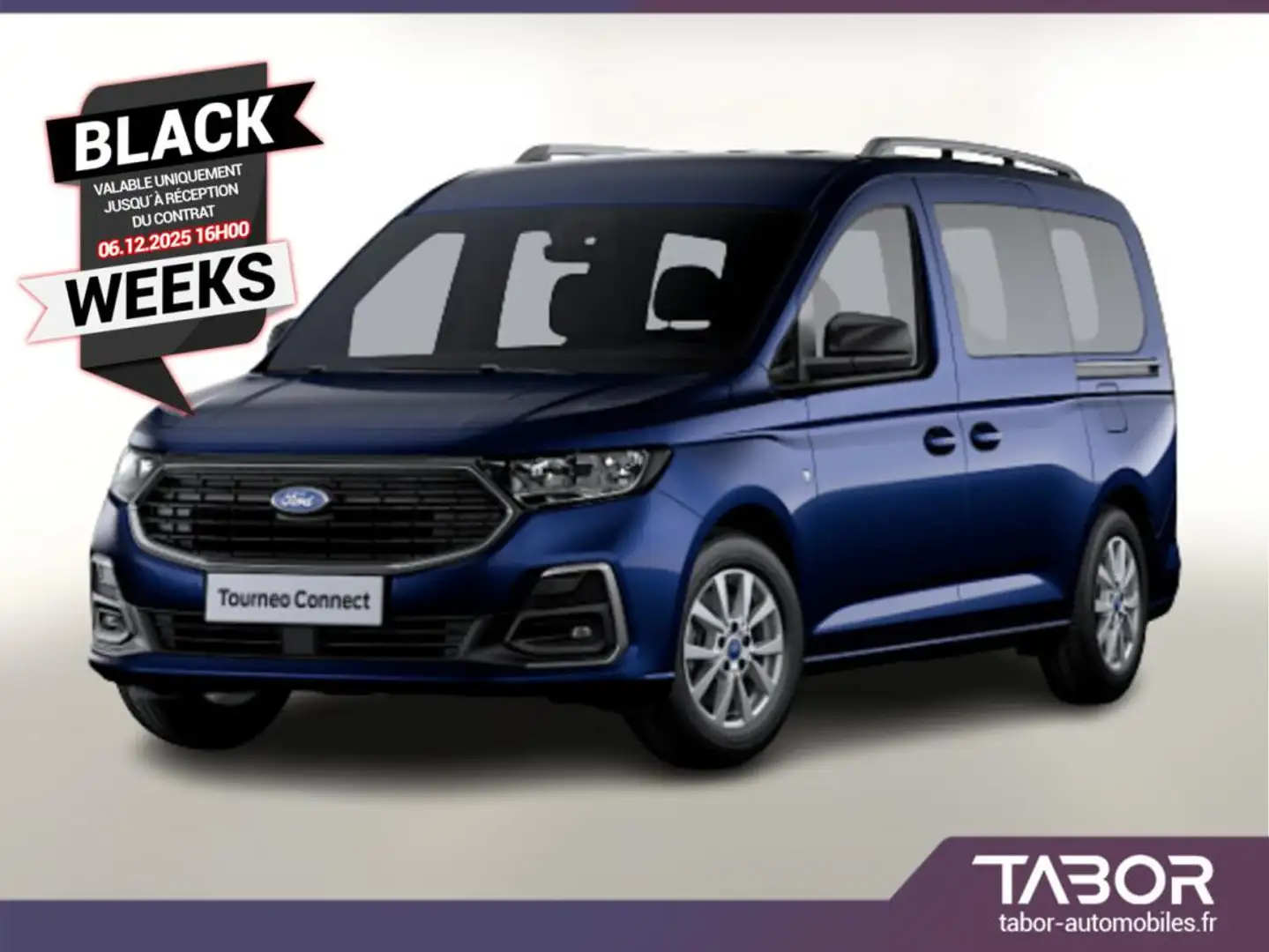 Ford Tourneo Connect Grand TDCi 122 Aut Tit LED Bleu - 1