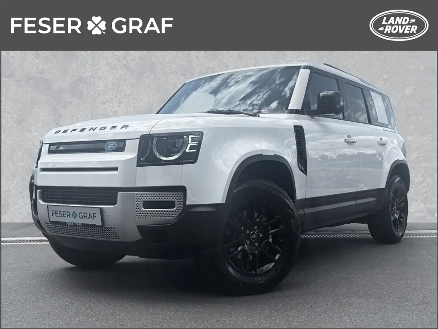 Land Rover Defender 110 D200 S AHK Fahrassis Winter-BlackPak Blanc - 1