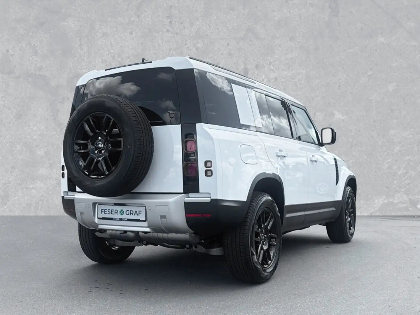Land Rover Defender 110 D200 S AHK Fahrassis Winter-BlackPak Blanc - 2