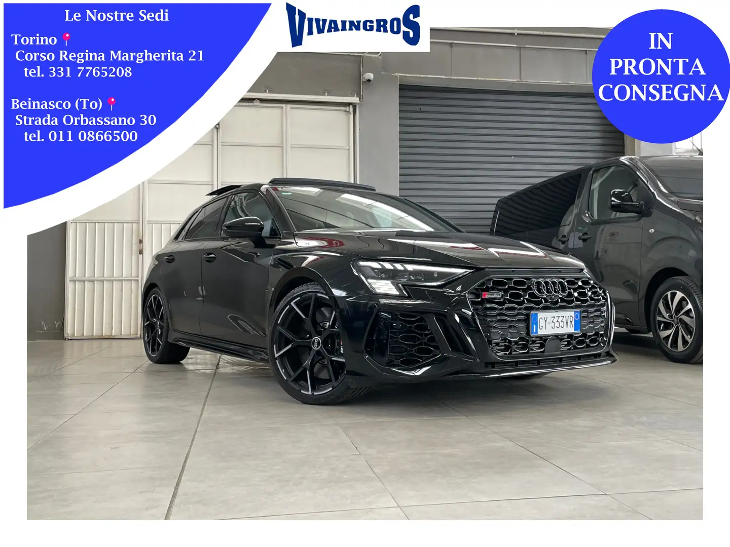 Audi RS3 SPB 2.5 TFSI 400CV quattro S-tronic Tetto Apribile Nero - 1