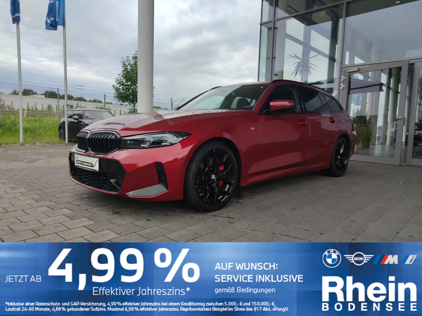 BMW 320 d Touring M Sport 360° AHK Hifi Ad.LED Rot - 1