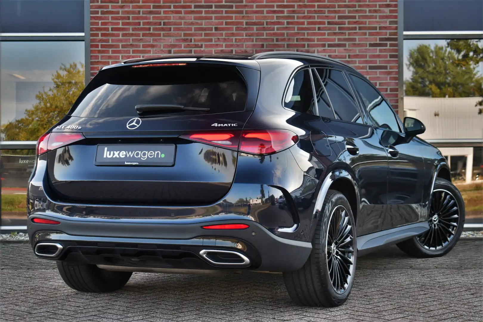 Mercedes-Benz GLC 400 400e 4M AMG Nwpr 106K Pano Luchtv Distr Burm HUD 3 Blauw - 2