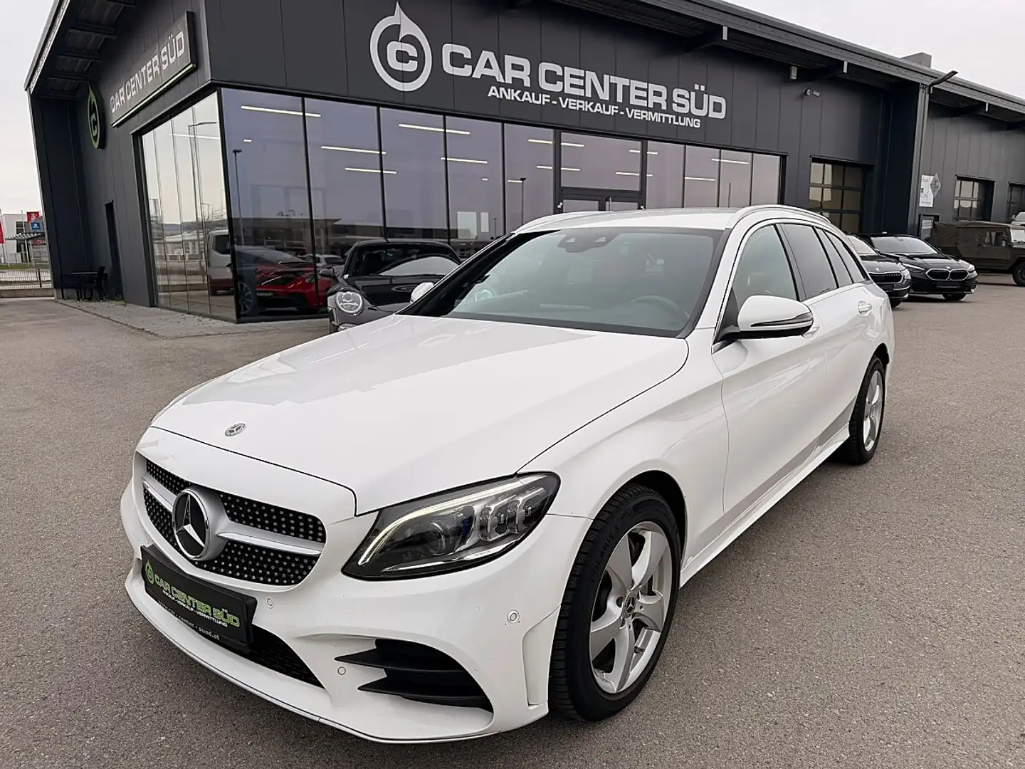 Mercedes-Benz C 300 de AMG Line PHEV T Aut. Weiß - 1