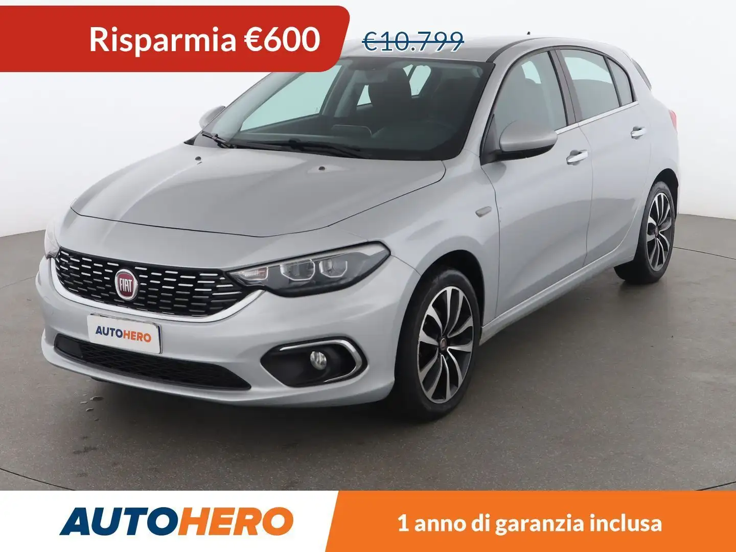 Fiat Tipo 1.3 M-Jet Lounge Argent - 1
