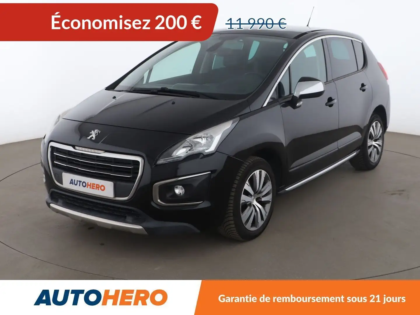Peugeot 3008 1.6 Blue-HDi Allure EAT6 Noir - 1