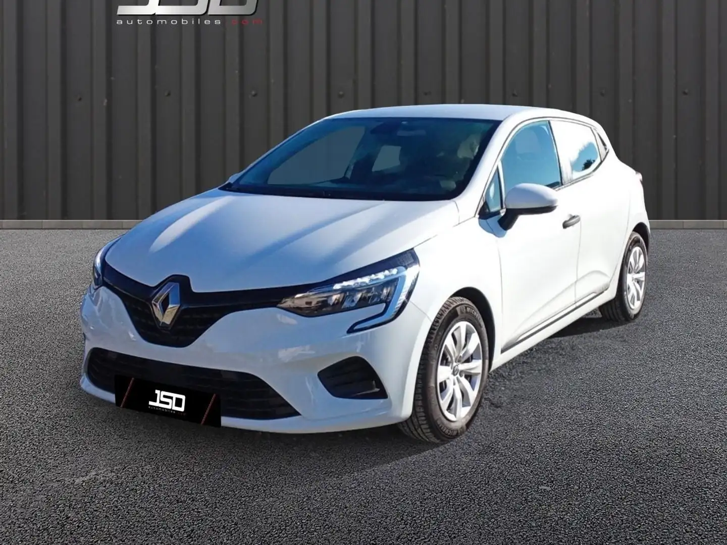 Renault Clio CLIO SOCIETE TCE 90 - 21 AIR NAV Blanc - 2