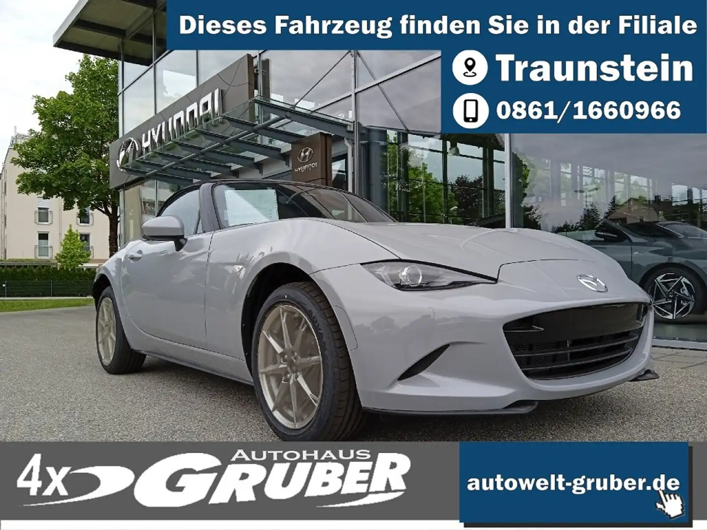 Mazda MX-5 SKYACTIV-G Exclusive + Navigation + Leder  Grijs - 1