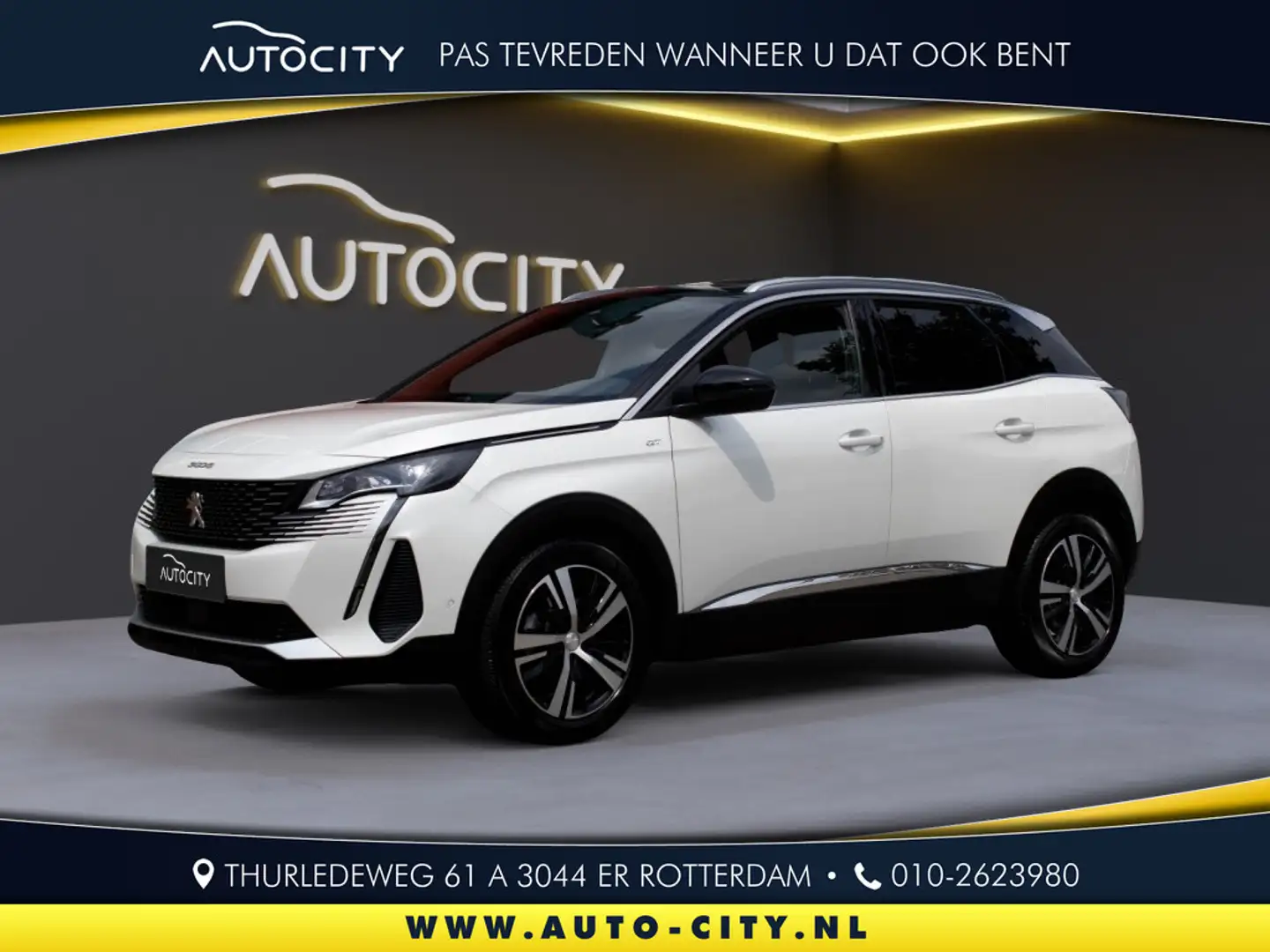 Peugeot 3008 3008 1.2 PureTech 130 GT line PANO | Leder | Camer Blanc - 1