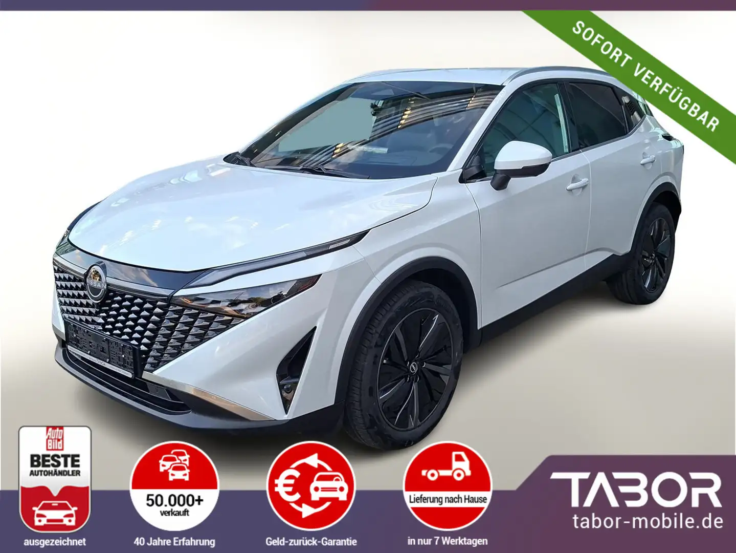 Nissan Qashqai 158 MHEV Tekna HUD Matrix ACC eHK 360° Blanco - 1