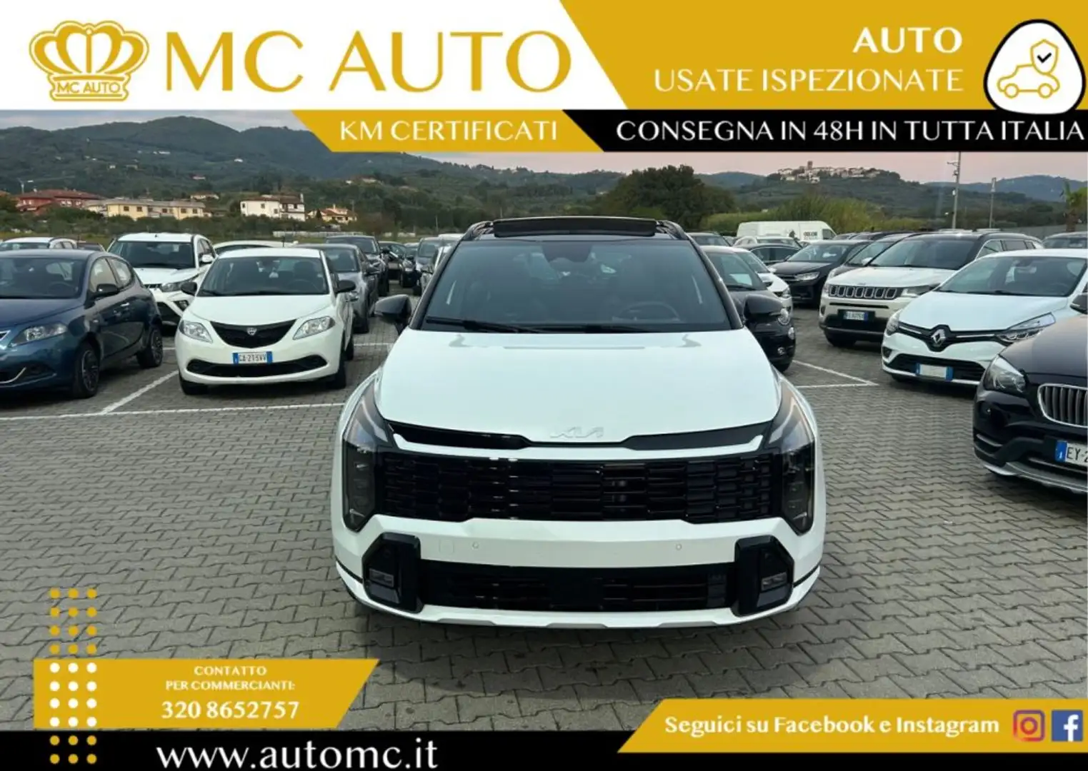 Kia Sportage 1.6 CRDi MHEV DCT GT-line Plus PROMO CON FINAZ Bianco - 2