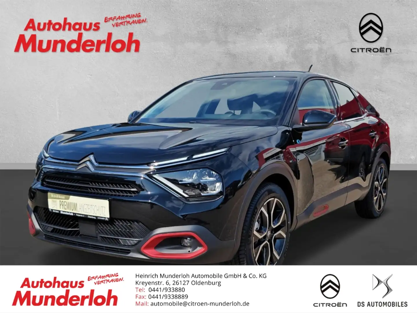 Citroen E-C4 Electric Feel Pack Navi 2-Zonen-Klimaautomatik Rückfahrkame Negru - 1