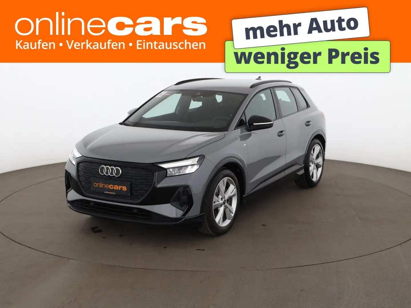 Audi Q4 e-tron 40 S-Line 82kWh Aut LED AHK HEAD-UP NAV Grau - 1