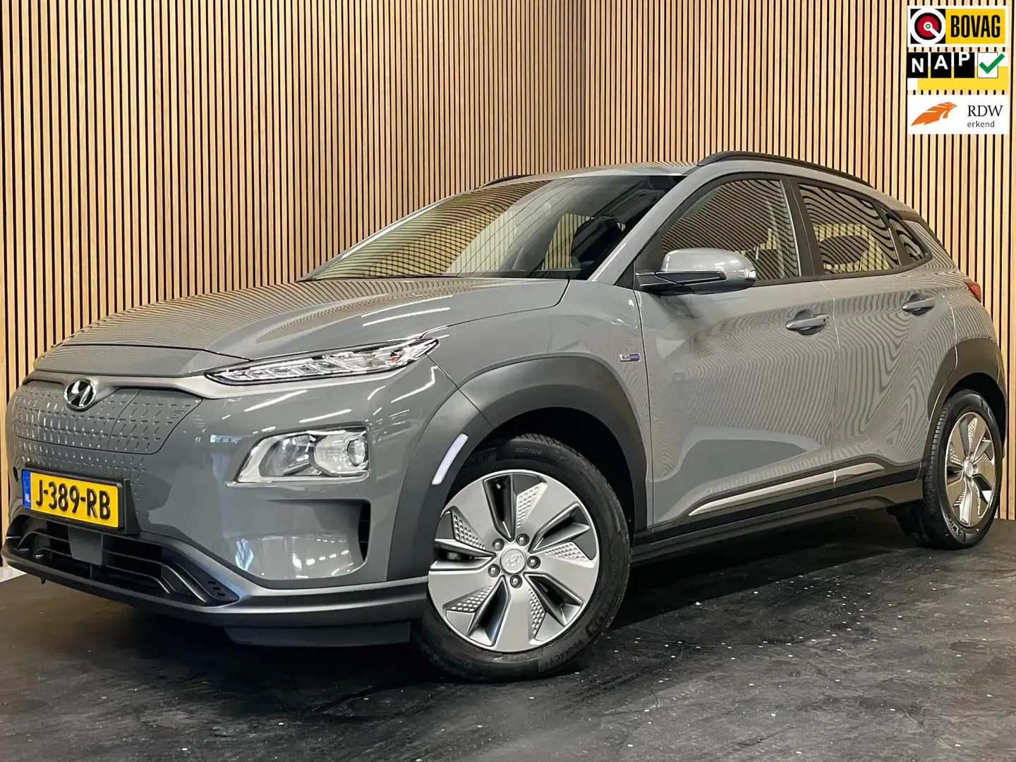 Hyundai KONA EV Comfort Smart 39 kWh|3-FASE|100% SOH|ACC|CARPLA Gris - 1