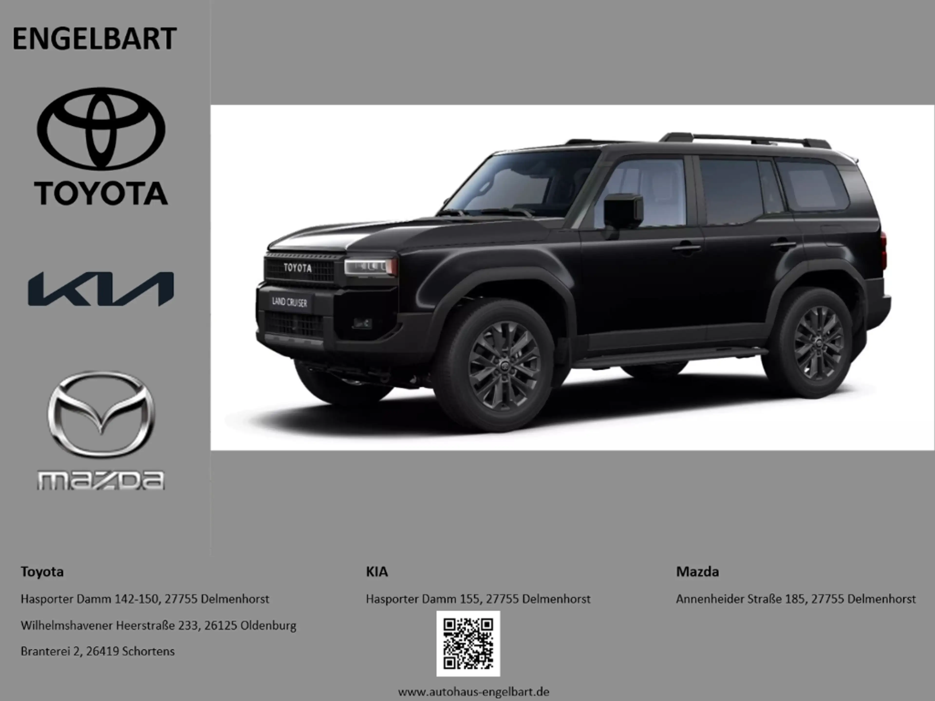 Toyota Land Cruiser 2.8D Mild Hybrid Lounge 7-Sitzer Panoramadach