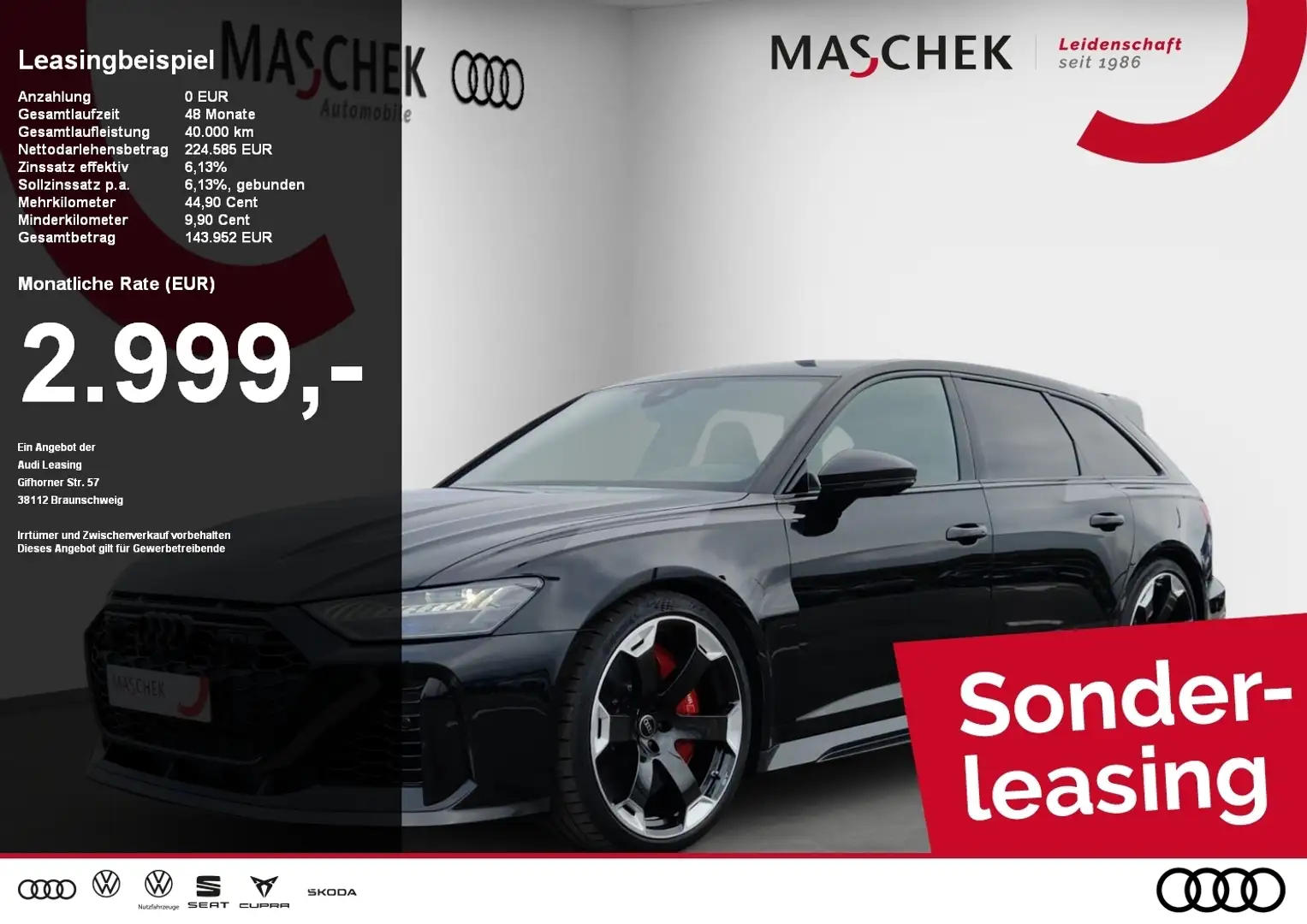 Audi RS6 GT Matrix Keramik ACC 360 HUD SpurH KeyLess Noir - 1