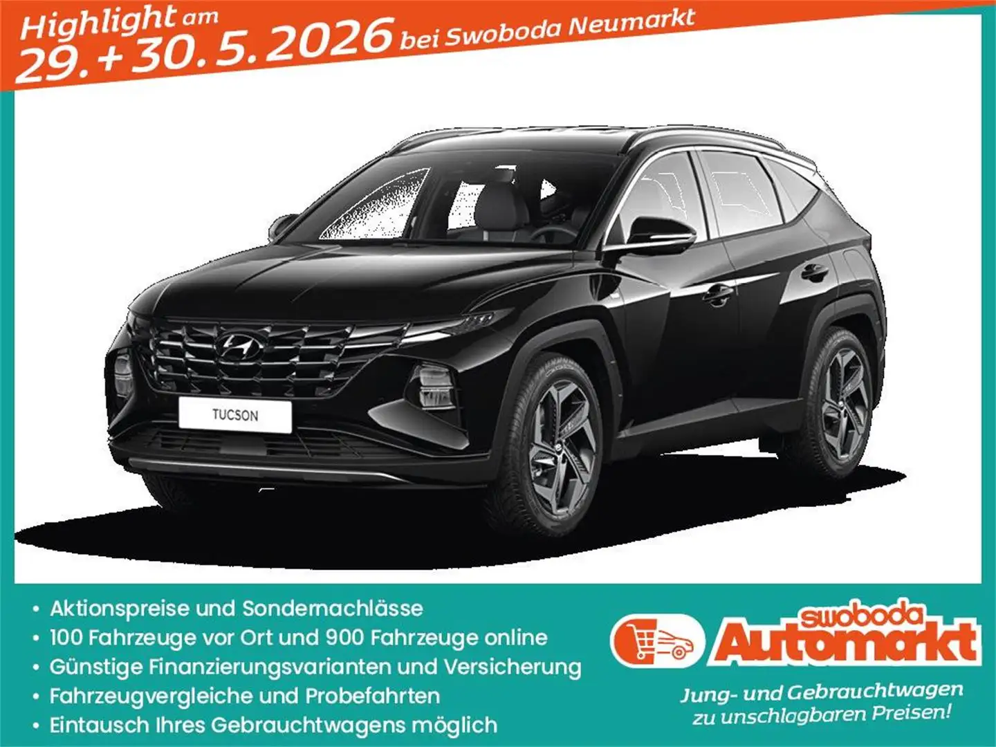 Hyundai TUCSON Tucson NX4 Smart Line 1,6 T-GDi PHEV 4WD AT t1ps0- Schwarz - 1