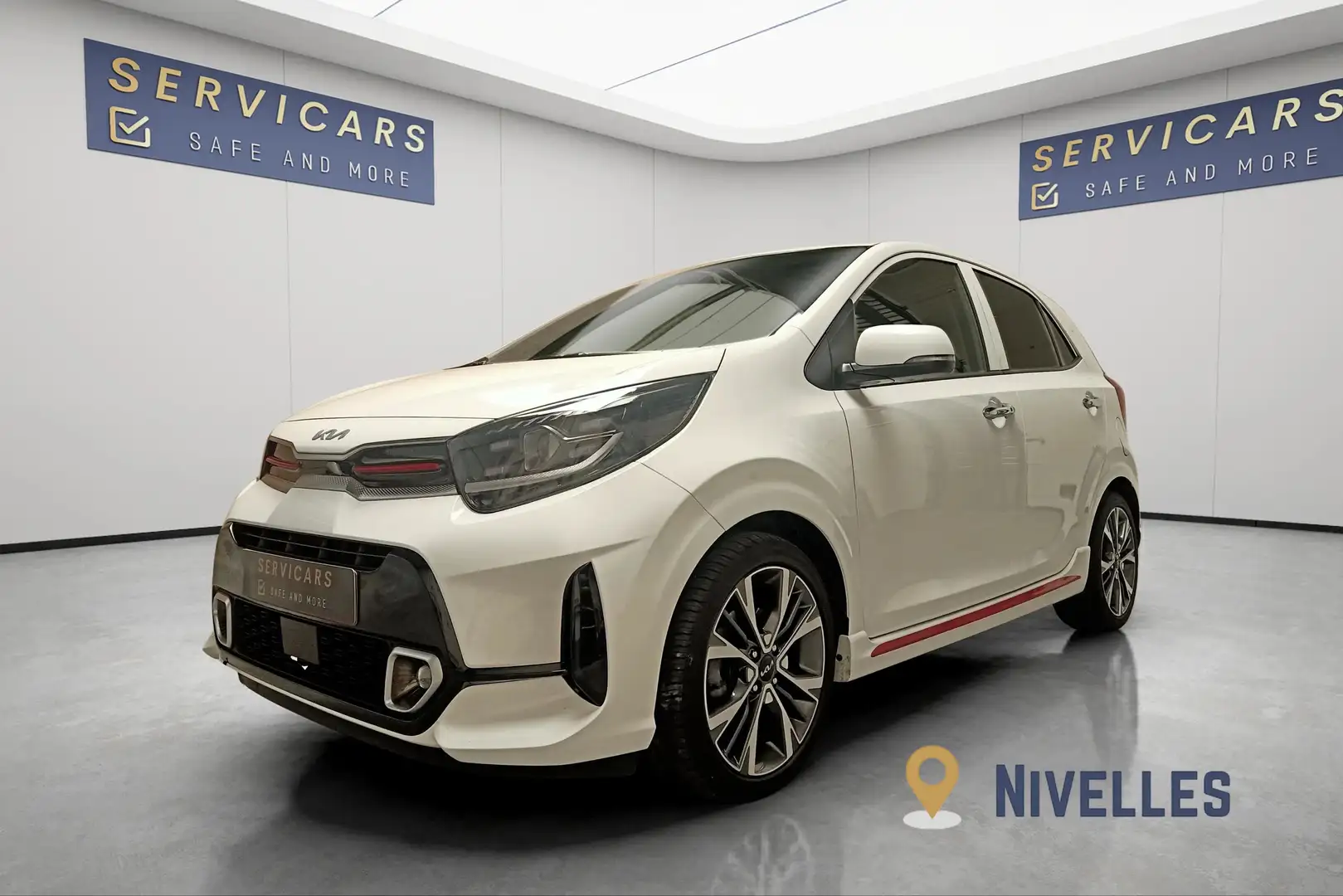 Kia Picanto 1.2i GT Line - 84CV - 12 mois de garantie-Nivelles Blanc - 1