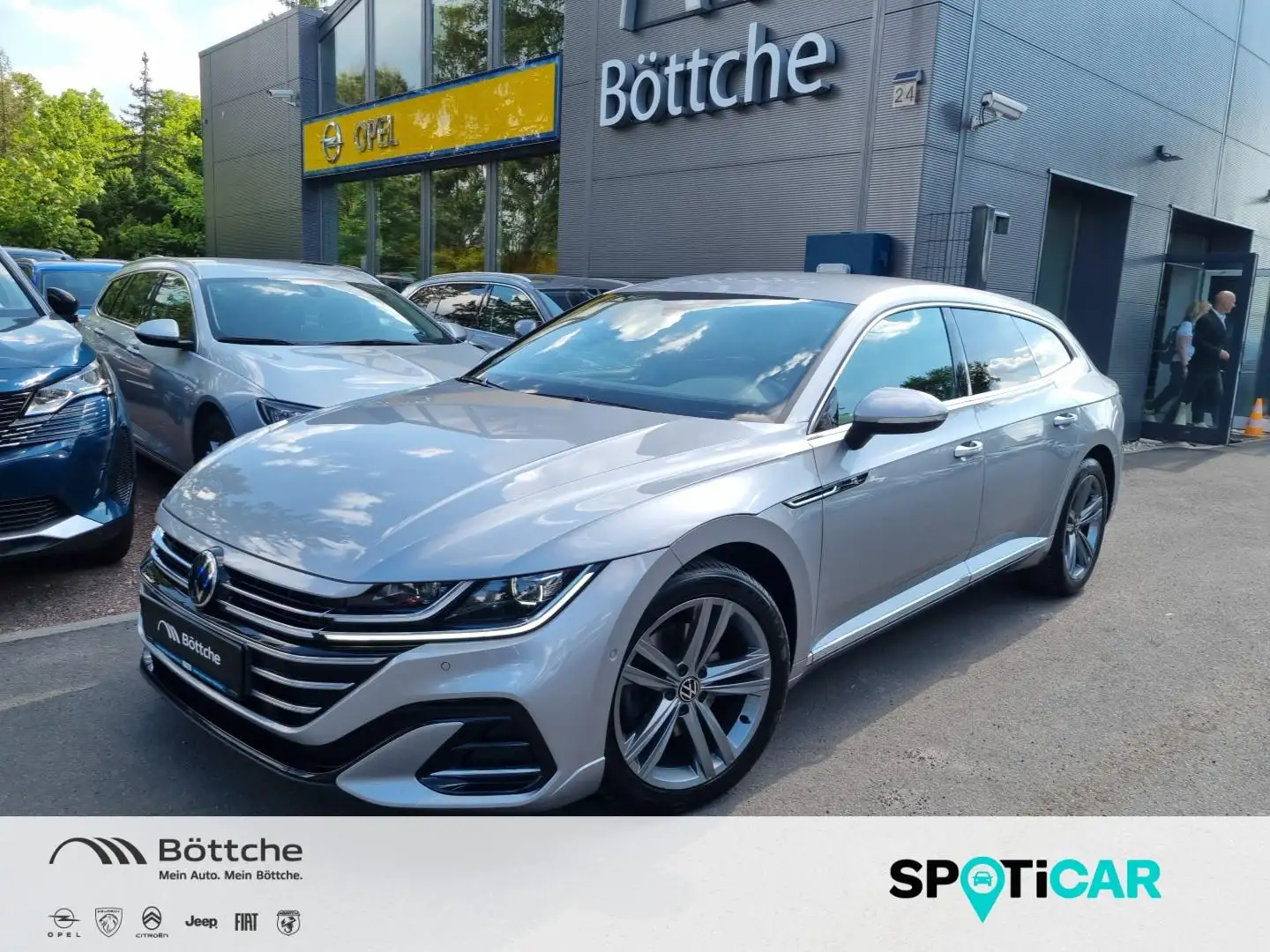 Volkswagen Arteon 2.0 R-Line Matrix/AHK/SHZ/Kamera/Allwetter Argento - 1