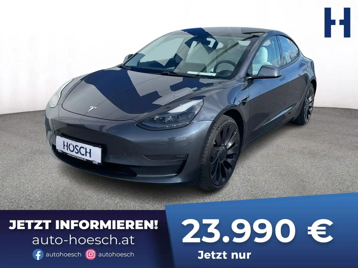 Tesla Model 3 Performance AWD UST AUSWEISBAR netto: 19.990 € Weiß - 1