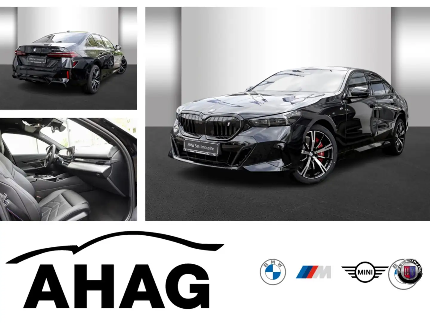 BMW i5 eDrive40 M Sportpaket Klimaaut. AHK Noir - 1