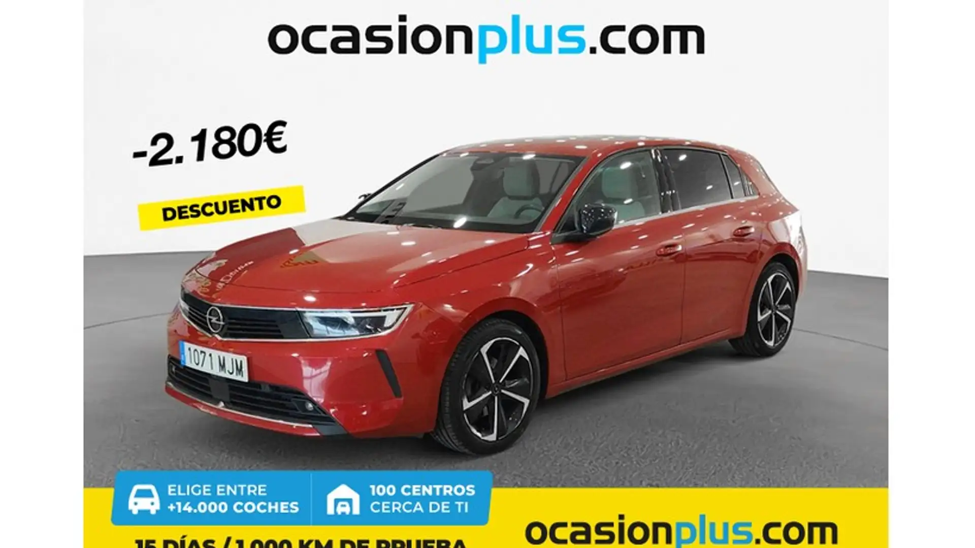 Opel Astra 1.2T XHT S/S Elegance Aut. 130 Rouge - 1