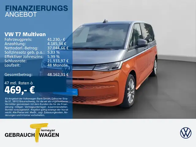 2023 Volkswagen Multivan in Silver for sale