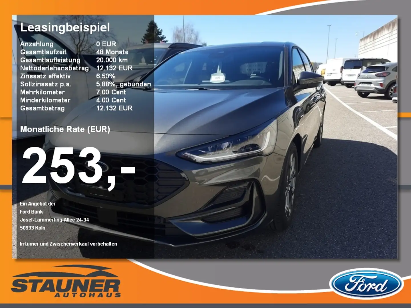 Ford Focus Limousine 1.0 EcoBoost MHEV ST-Line SHZ Szürke - 1