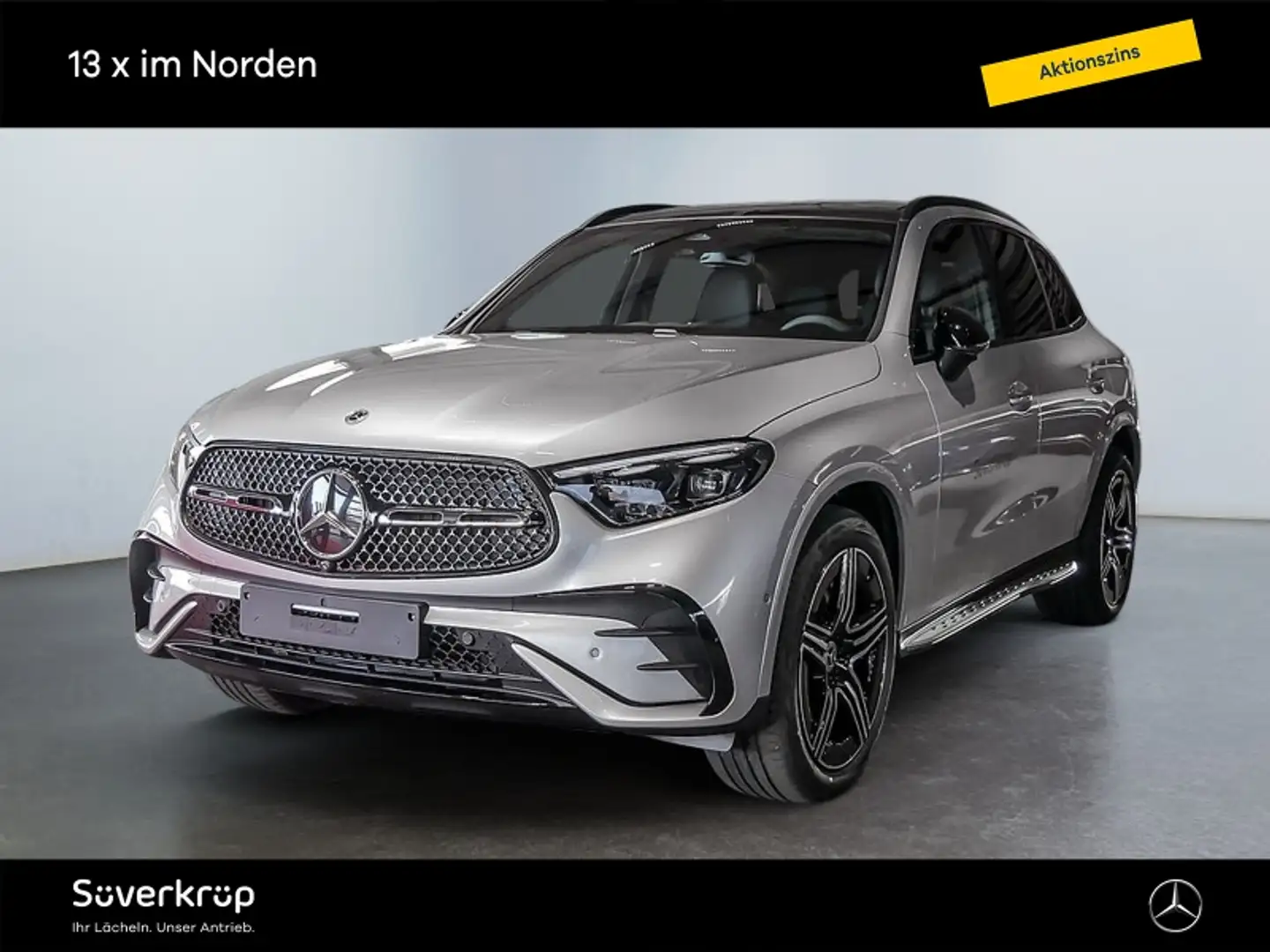 Mercedes-Benz GLC 200 d 4M AMG NIGHT MEMO 360 AHK DISTR KAMERA Silber - 1