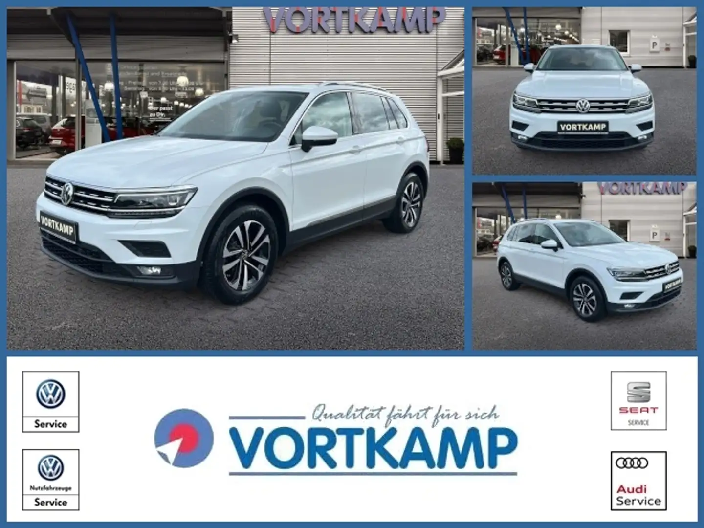 Volkswagen Tiguan Comfortline 1,5TSI Pano/AHK/HeadUp/ACC Weiß - 1