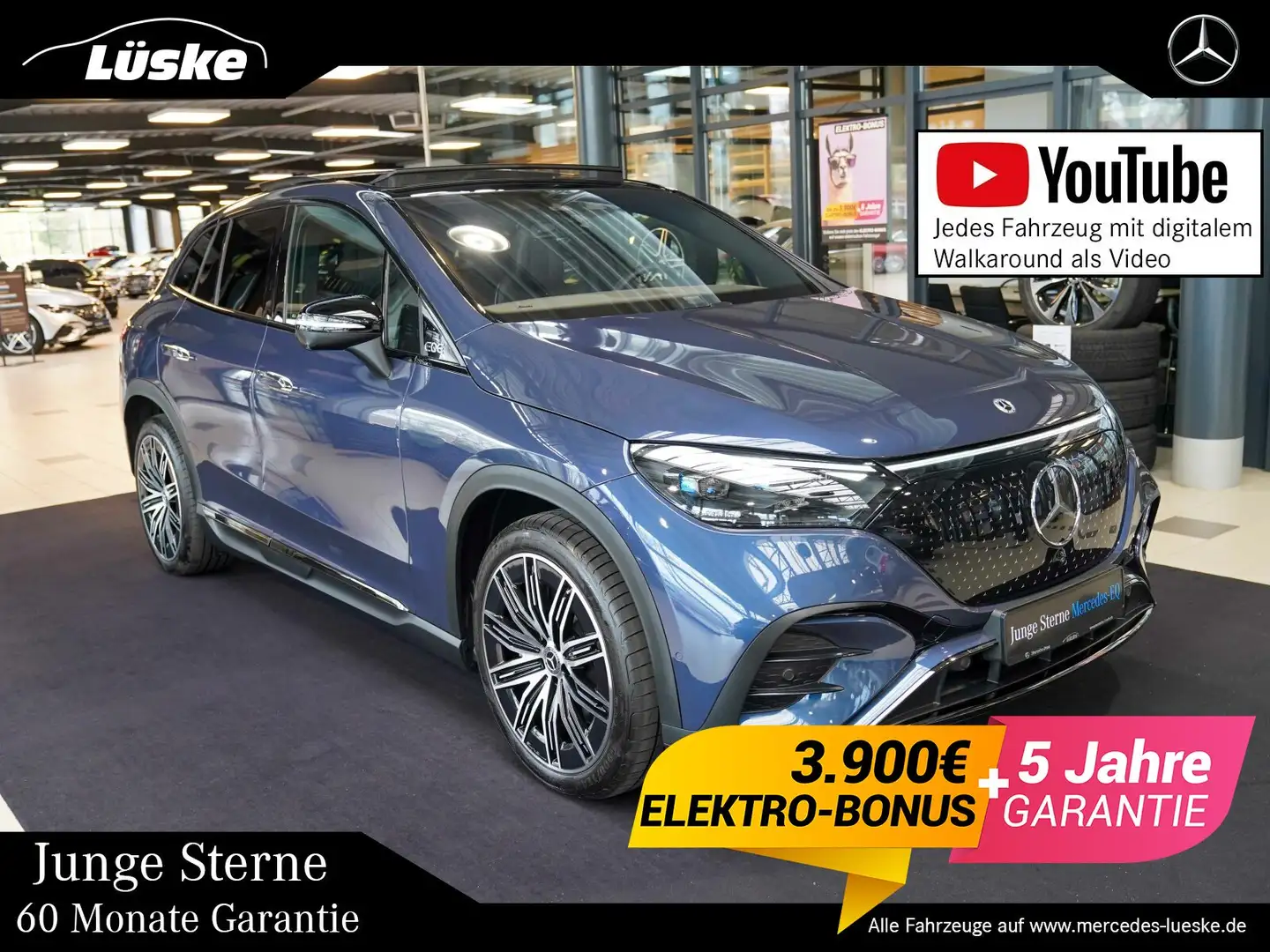 Mercedes-Benz EQE SUV EQE SUV 350+ AMG Line Night AIRMATIC Hinterachsl Azul - 1