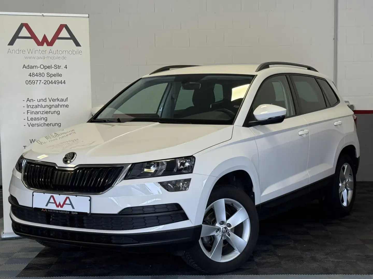 Skoda Karoq 1.0TSI Ambition AHK Tempom Sitzh. Insp neu Blanc - 1