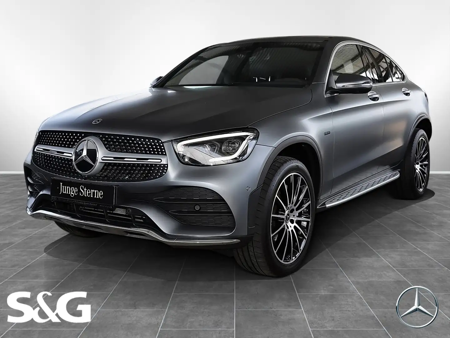 Mercedes-Benz GLC 300 e 4M Coupé AMG TOTWINKEL+BURMESTER+360° Gri - 1