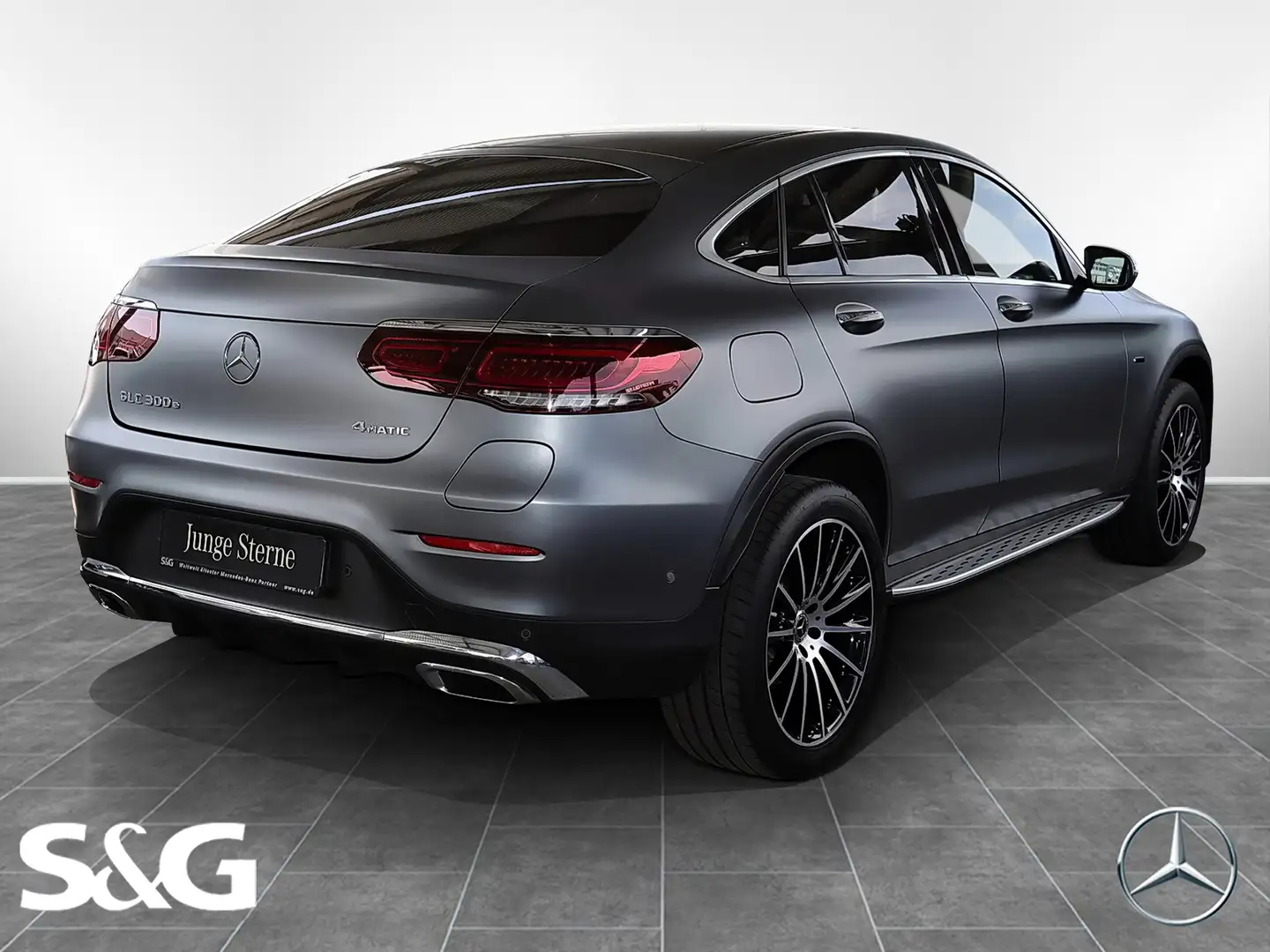 Mercedes-Benz GLC 300 e 4M Coupé AMG TOTWINKEL+BURMESTER+360° Gri - 2