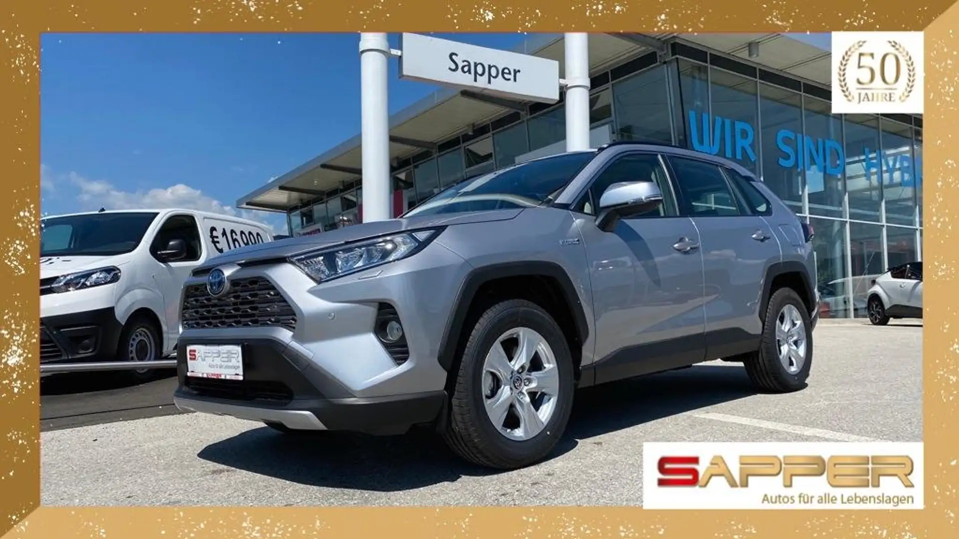 Toyota RAV 4 2,5 Hybrid Active AWD Silber - 1