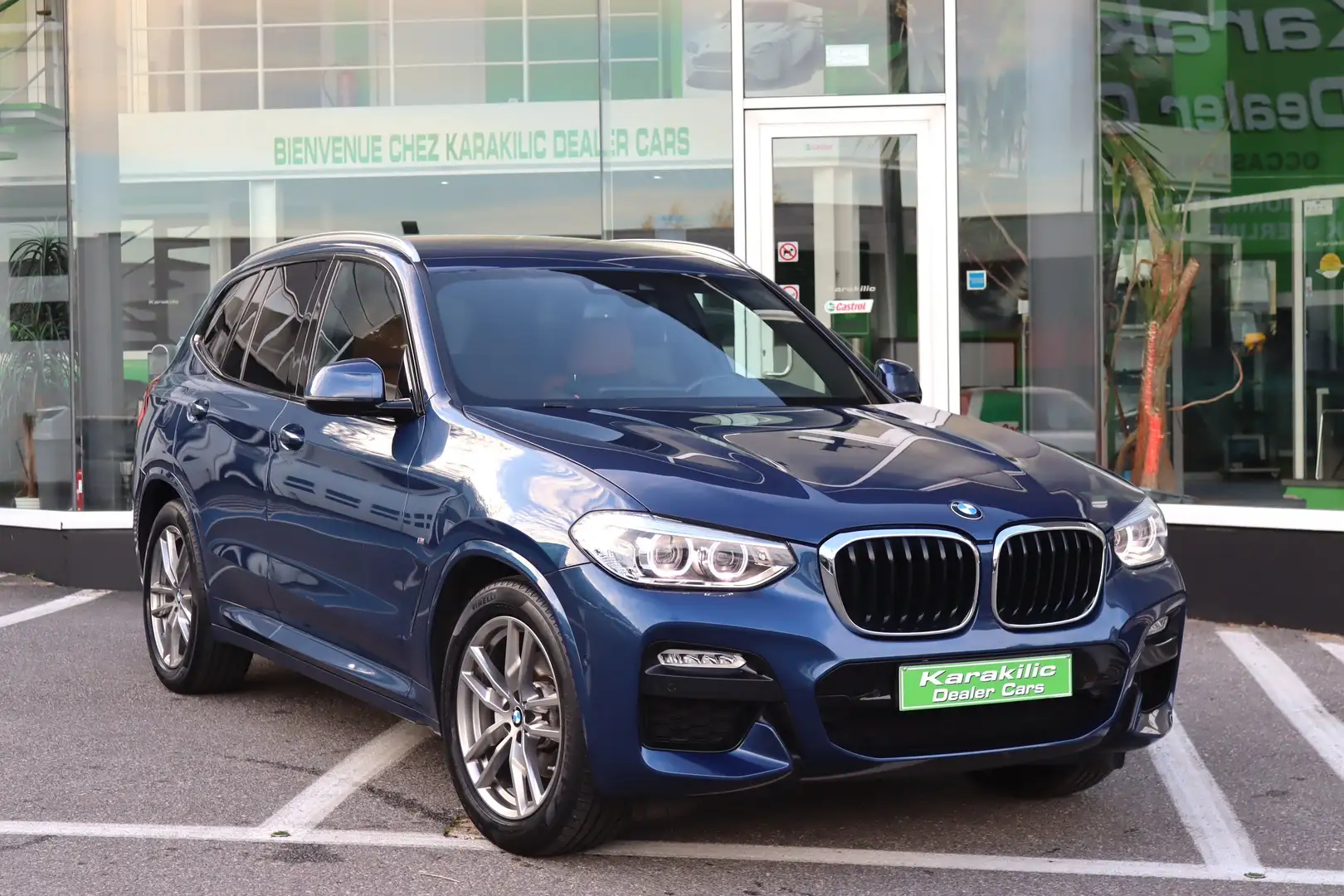 BMW X3 sDRIVE18d 150CV PACK M INT/EXT GPS CUIR XENON FULL Bleu - 1