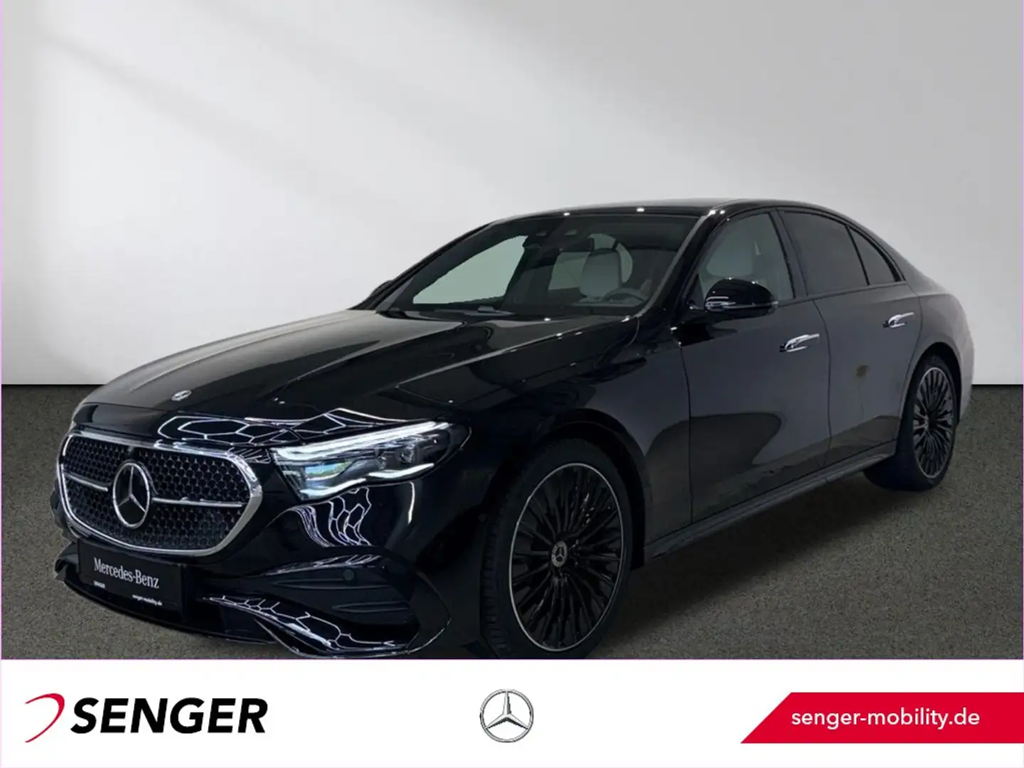 Mercedes-Benz E 200 d AMG Night Panorama Digital-Light 360°K. Negru - 1