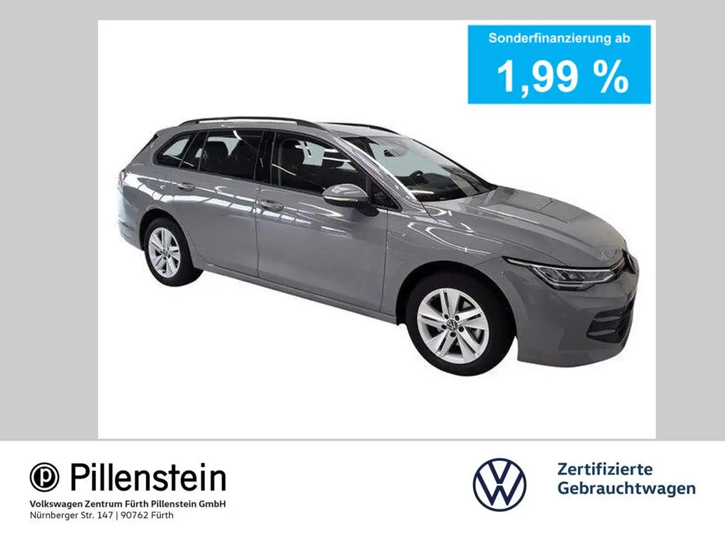 Volkswagen Golf 8 Variant LIFE 1.5 TSI AREA-VIEW NAVI HUD ACC Grijs - 1