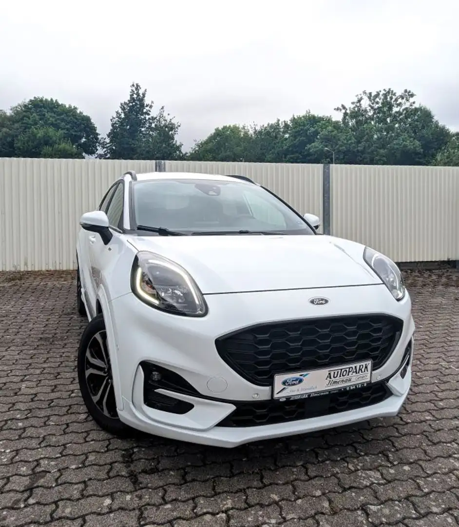 Ford Puma 1.0 EcoBoost Hybrid Aut. ST-LINE, el. Heckkl., BLI Weiß - 1