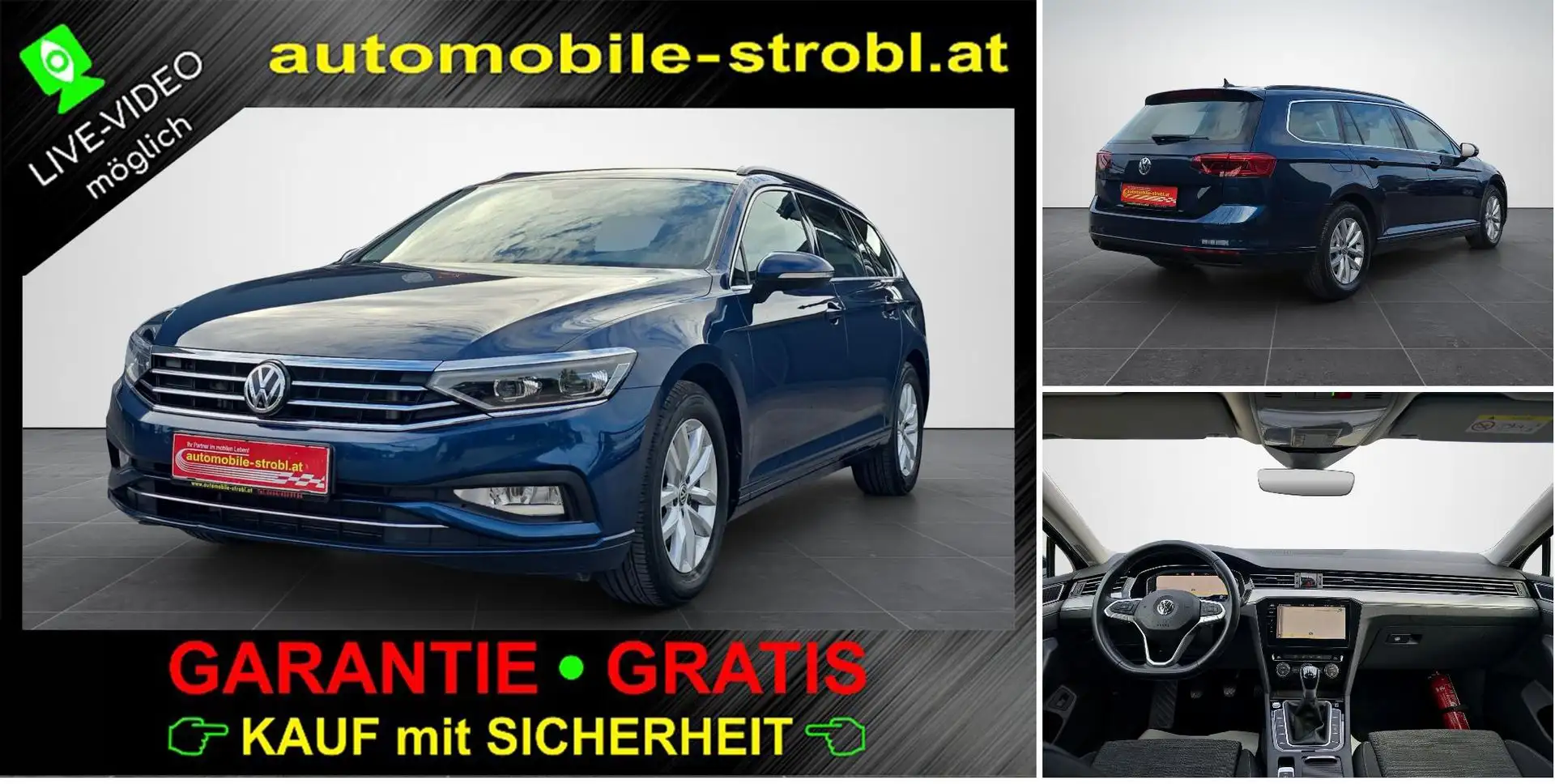 Volkswagen Passat TSI Style Bus. Virt.C Matrix ACC GARANTIE Blau - 1