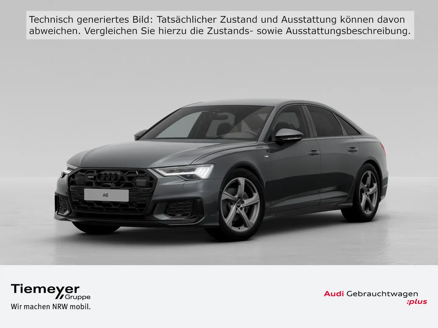 Audi A6 40 TDI Q 2x S LINE HD-MATRIX LEDER Grau - 1