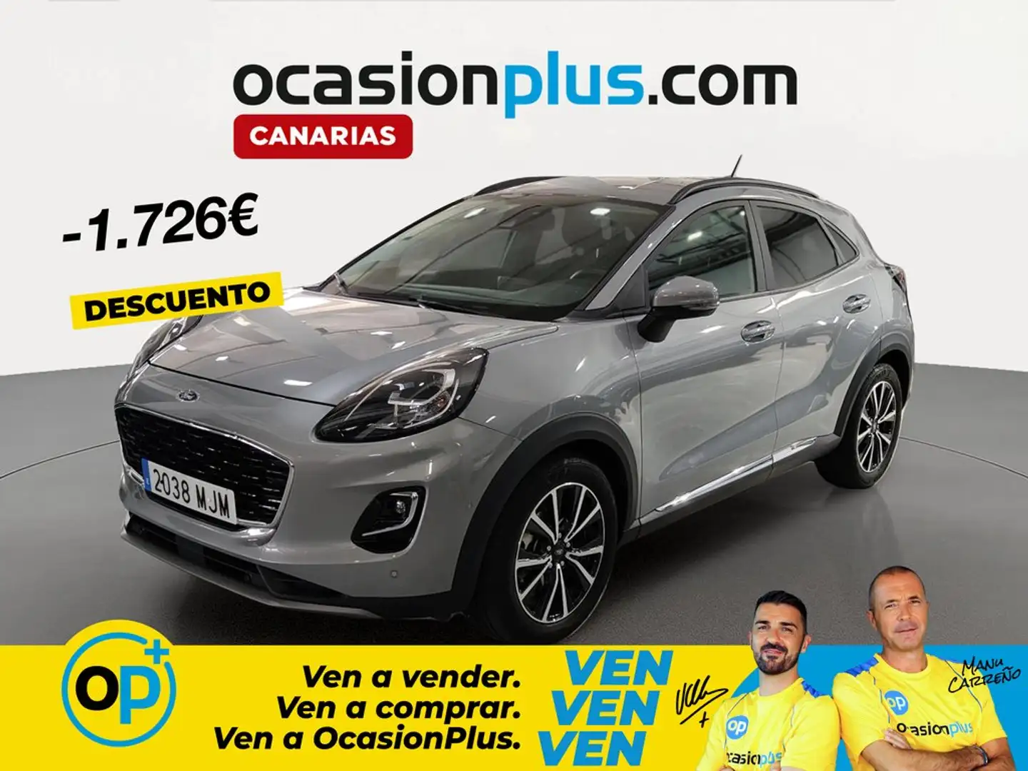 Ford Puma 1.0 EcoBoost MHEV Titanium 125 Gris - 1
