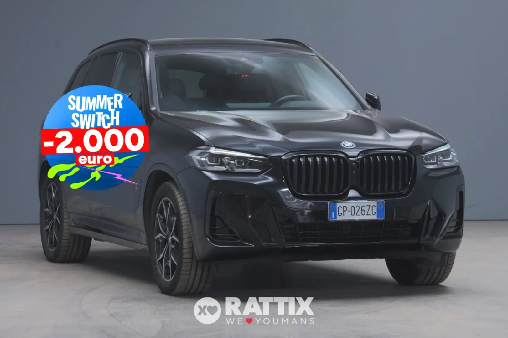 BMW X3 30e 2.0 PHEV Msport xDrive Auto + tetto apribile Nero - 1