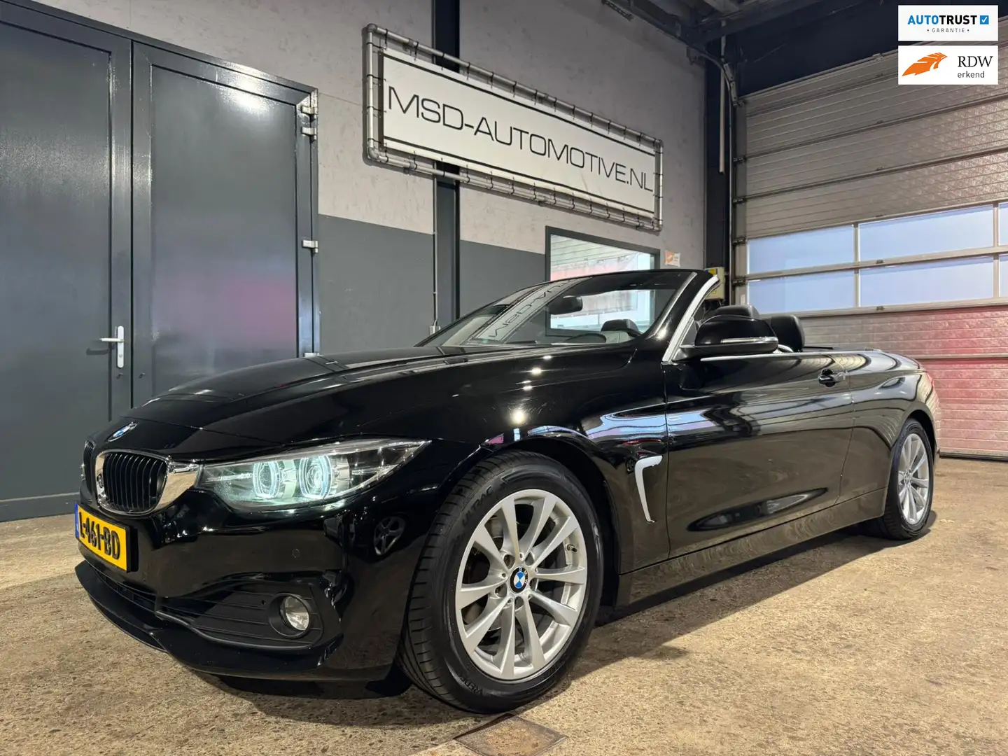 BMW 420 4-serie Cabrio 420i High Executive Leder Stoelverw Zwart - 1